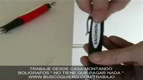 montaje de bolígrafos en casa sin invertir|Monta tus propios bolígrafos en casa con pago semanal con Bic.